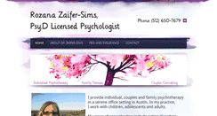 Desktop Screenshot of drrozanatherapyaustin.com
